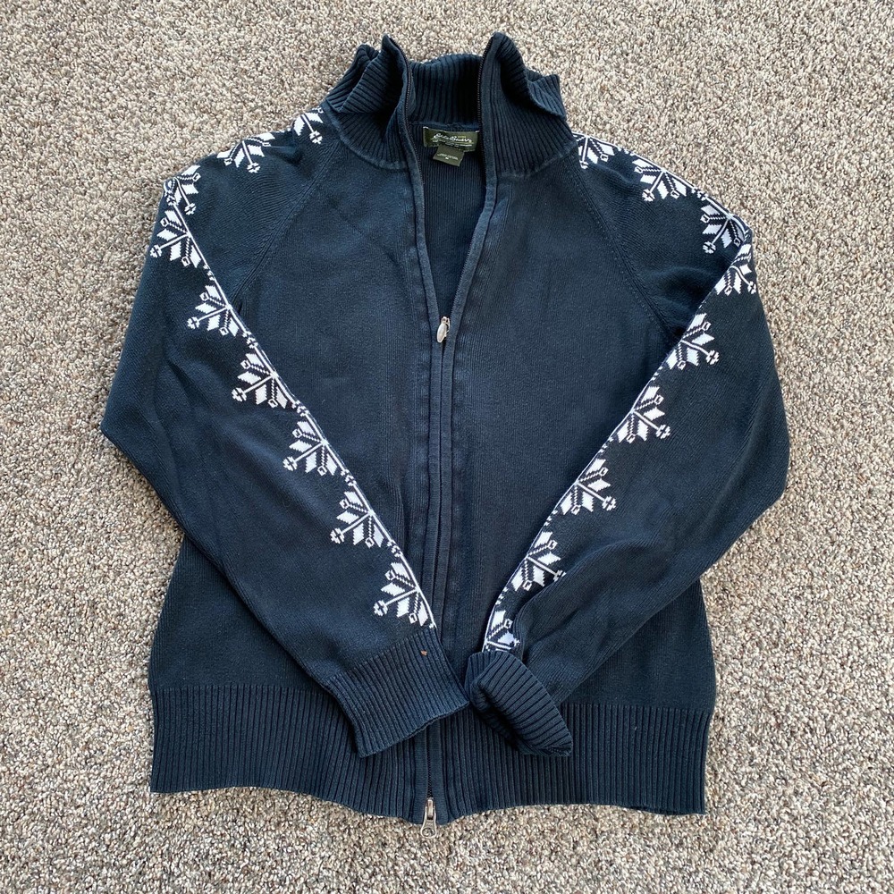 Eddie Bauer zip up sweater - Medium - Picture 1 of 5